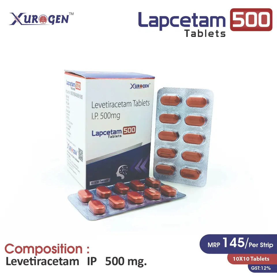 Levetiracetam 500mg Tablet at the best price in PCD Pharma Franchise for Anticonvulsant and Epilepsy Management.